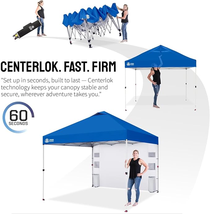 CROWN SHADES Canopy Tent, 10 x 10 Foot Portable Pop Up Outdoor Shelter - Image 6
