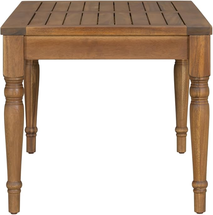 Christopher Knight Home Lama Rectangular Outdoor Coffee Table, Slat Panel Side - Image 9