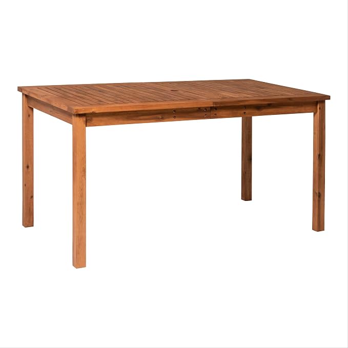 Walker Edison Delray Classic 7 Piece Acacia Wood Outdoor Dining Set - Image 8