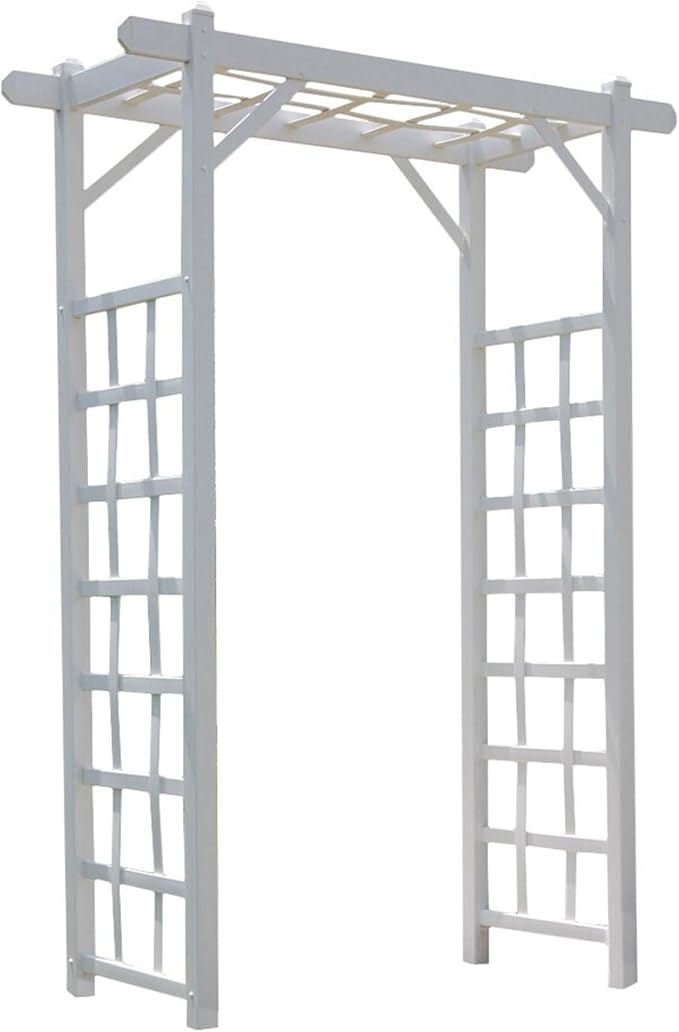 Dura-Trel Elmwood Arbor, Vinyl Garden Archway by Dura-trel