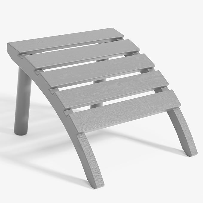 FONTOI Adirondack Ottoman, HDPE Plastic Adirondack Chair Footstool, All Weather by FONTOI
