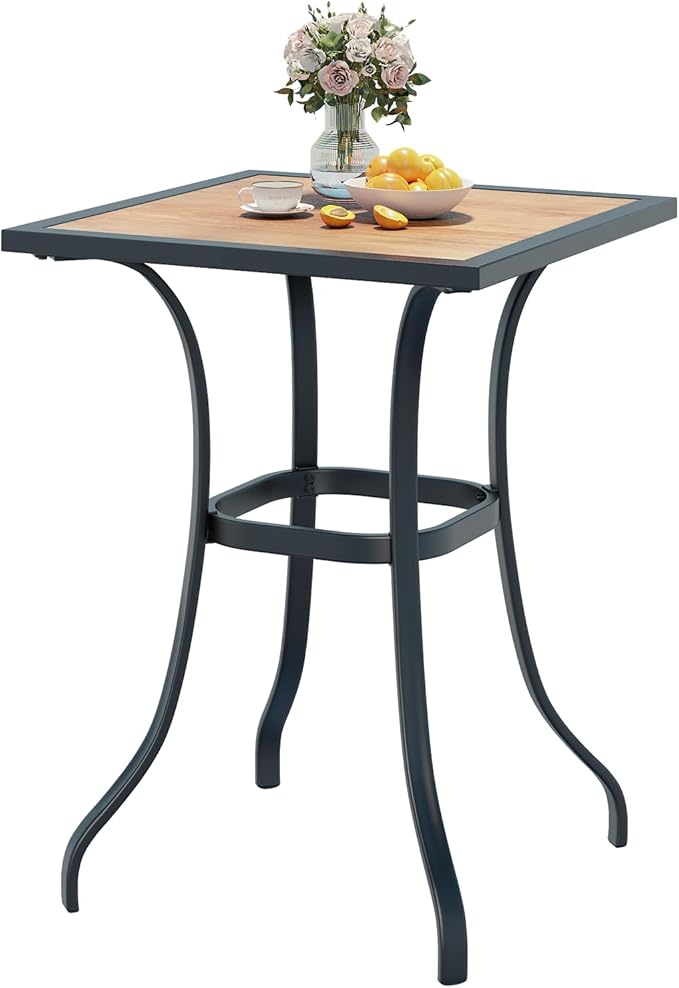 AECOJOY Outdoor Height Bar Table, High Top Outdoor Pub by AECOJOY