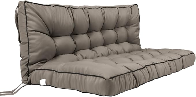 Outside Benches Cushion with Backrest, Thicken Waterproof Swing Cushions 2/3 by Unknown