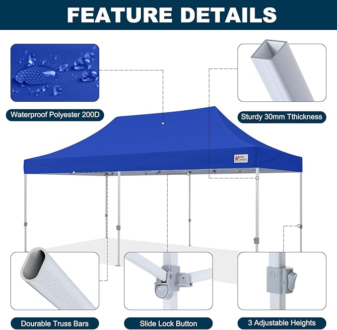 MASTERCANOPY Pop Up Canopy Tent Commercial Grade 10x20 Instant Shelter - Image 4