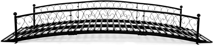 Metal Garden Bridge 8 FT, Durable Decorative Footbridge - Image 7