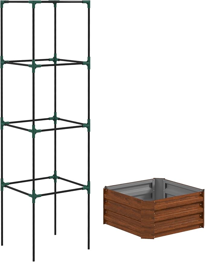 Outsunny Galvanized Raised Garden Bed, 73.5" Outdoor Planter Box - Image 8