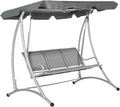 Outsunny 3-Seat Outdoor Porch Swing Chair, Patio Swing Glider by Outsunny