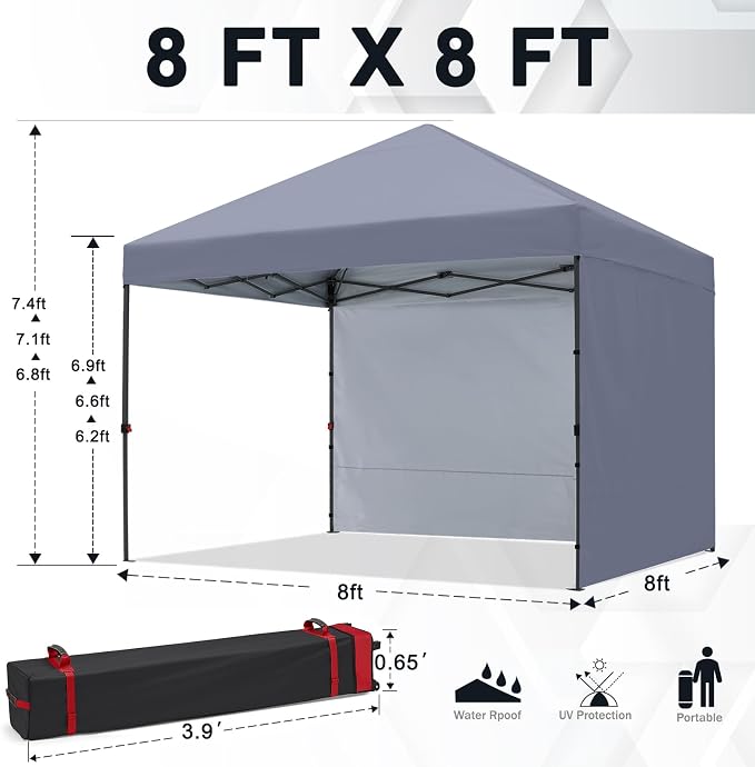 COOSHADE Pop Up Canopy Tent 8x8 - Image 5