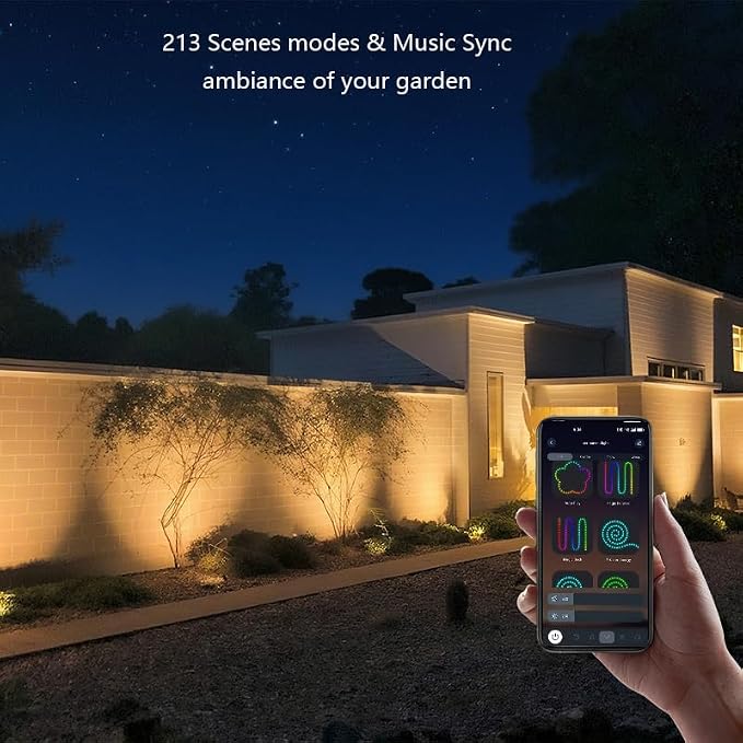 Smart Landscape Spotlights, Solar Low Voltage IP67 Waterproof Outdoor Spot - Image 3