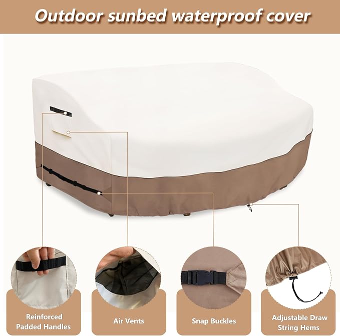 Outdoor Daybed Cover for 89" Patio Sofa - Image 3