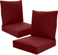 24" x 24" x 6" Outdoor Deep Seat Cushions Set by Unknown