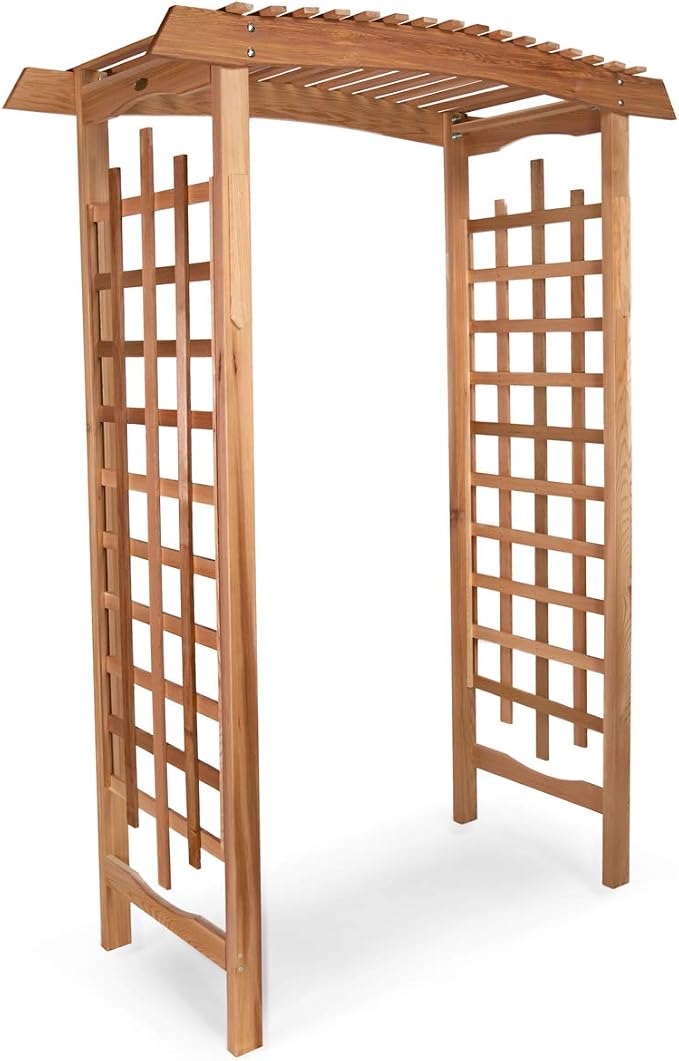 All Things Cedar GA87 Garden Arbor | Handcrafted Wooden Trellis by AllThingsCedar