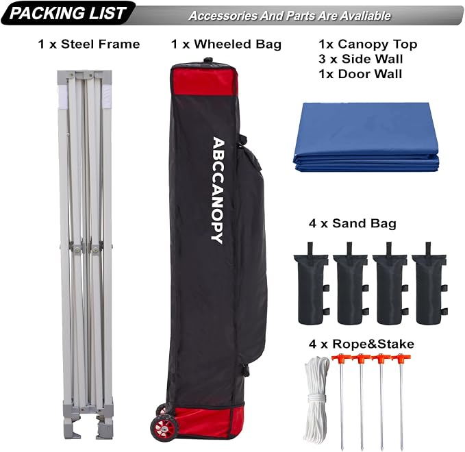 ABCCANOPY Easy Pop Up Canopy Tent - Image 5