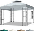 10x10 Canopy Replacement Top Cover Canopy Top Replacement Double Layer Vented by Qdreclod