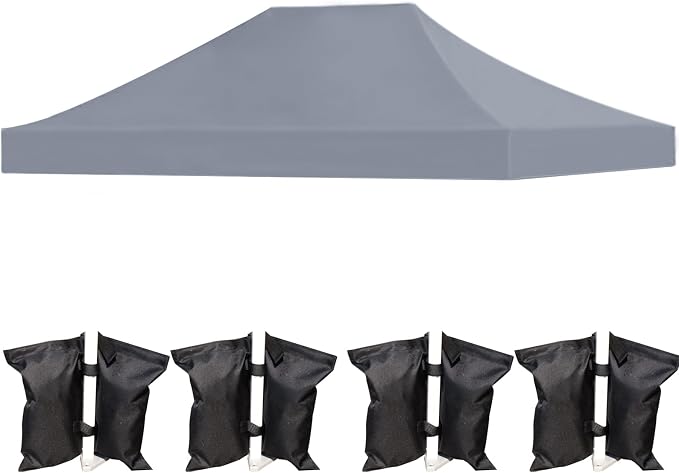 LIUJIAYI Pop Up Canopy Replacement Top, 10x15 Heavy Duty 500D UV Protection by Unknown