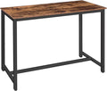HOOBRO Bar Table, Rectangular Pub Table, 47.2” Counter Height Bar Table by HOOBRO
