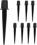 Litoexpe 8 Pack Metal Solar Lights Stake, Replacement Spike Ground Stake by PRATICALPRODUCTS