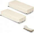 Chaise Lounge Covers, 2 Pack Waterproof Outdoor Lounge Chair Covers by Hiticover