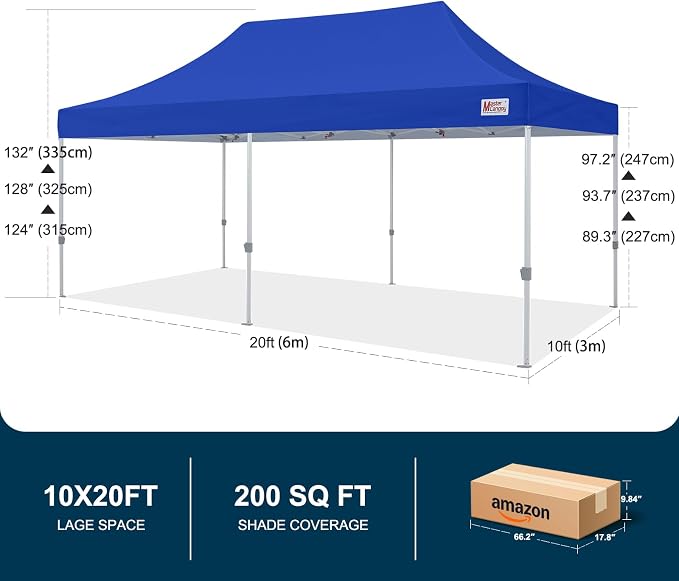 MASTERCANOPY Pop Up Canopy Tent Commercial Grade 10x20 Instant Shelter - Image 5