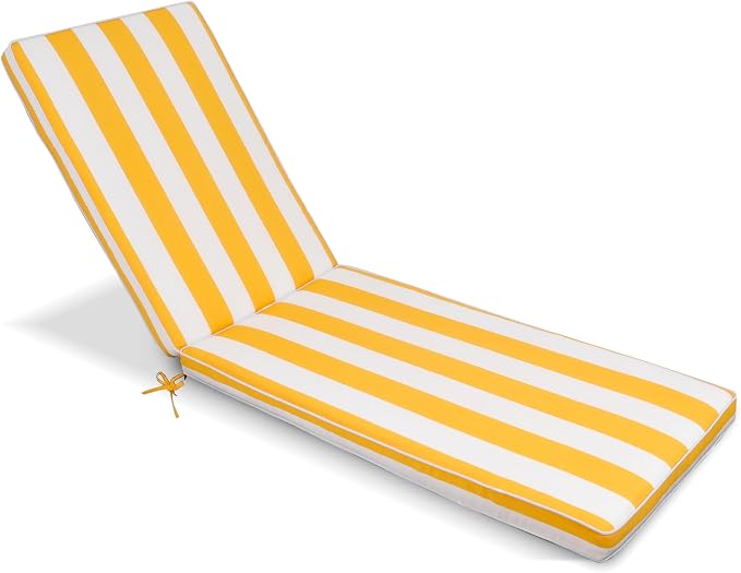 Only choice Outdoor Lounge Chair Cushions Patio Chaise Lounge Replacement by ONLYCHOICE
