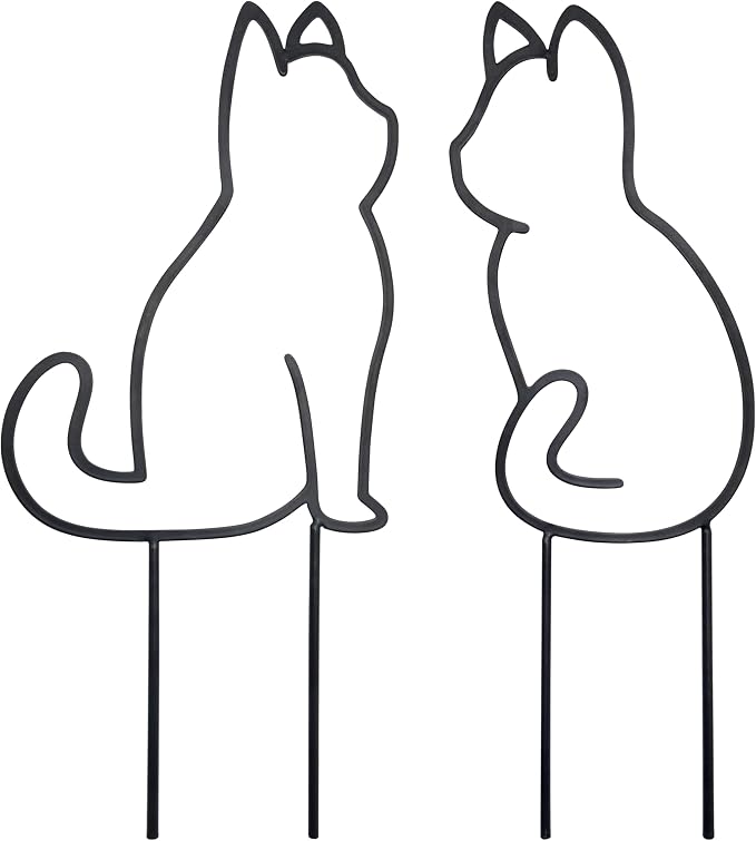 Cat-Shaped Small Trellis for Potted Plants, 13 inches Hoya Trellis 2 Pack by Unknown