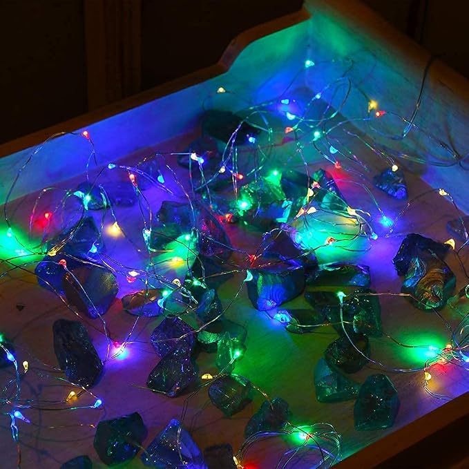 2 Pack Solar Powered Fairy String Lights Outdoor Waterproof 8 Modes Twinkle - Image 4