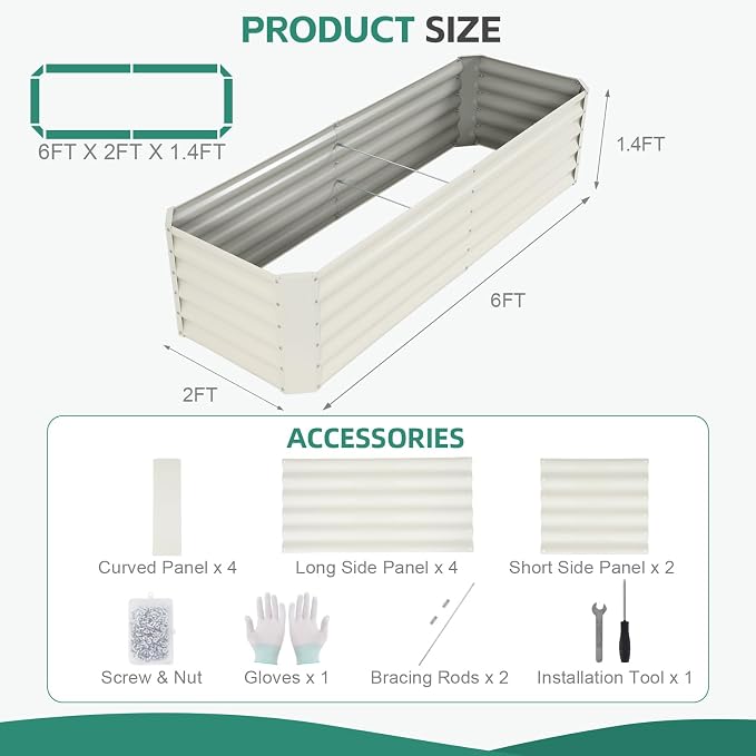Galvanized Raised Garden Bed - Image 2