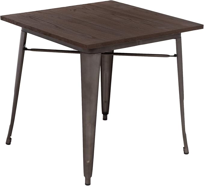 FDW Heavy Duty Outdoor Dining Table Metal Kitchen Table Metal Table 31 x 31 by FDW