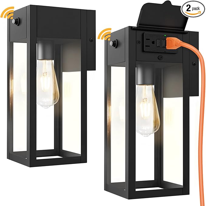 Dusk to Dawn Outdoor Light Fixtures Wall Mount, Outdoor Porch Lights by WelcometoOYKYOHEI