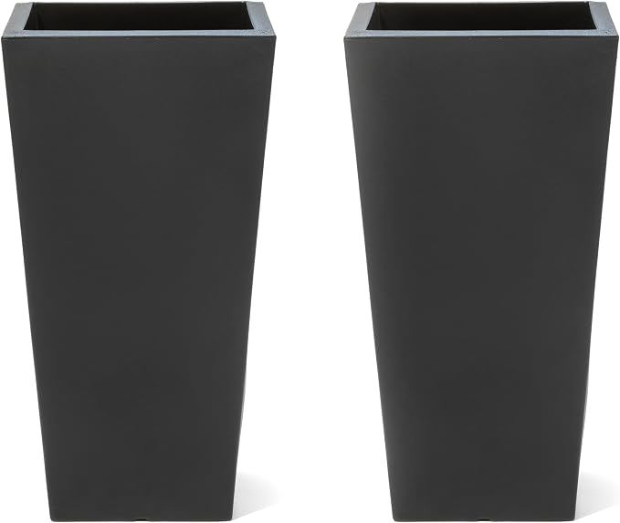 Step2 Tremont Tall Square Tapered Planter, Large Planters by Step2