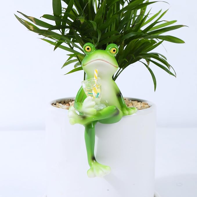 Miniature Frog Figurines Plant Decorations - Image 5