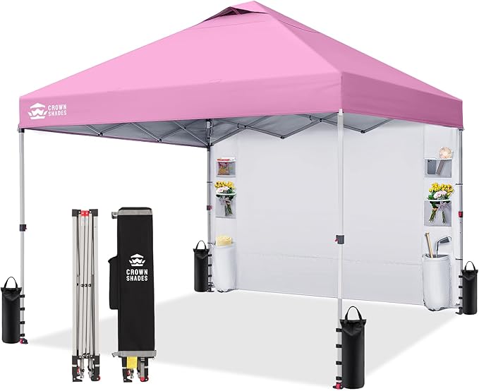 CROWN SHADES Canopy Tent, 10 x 10 Foot Portable Pop Up Outdoor Shelter by CrownShades