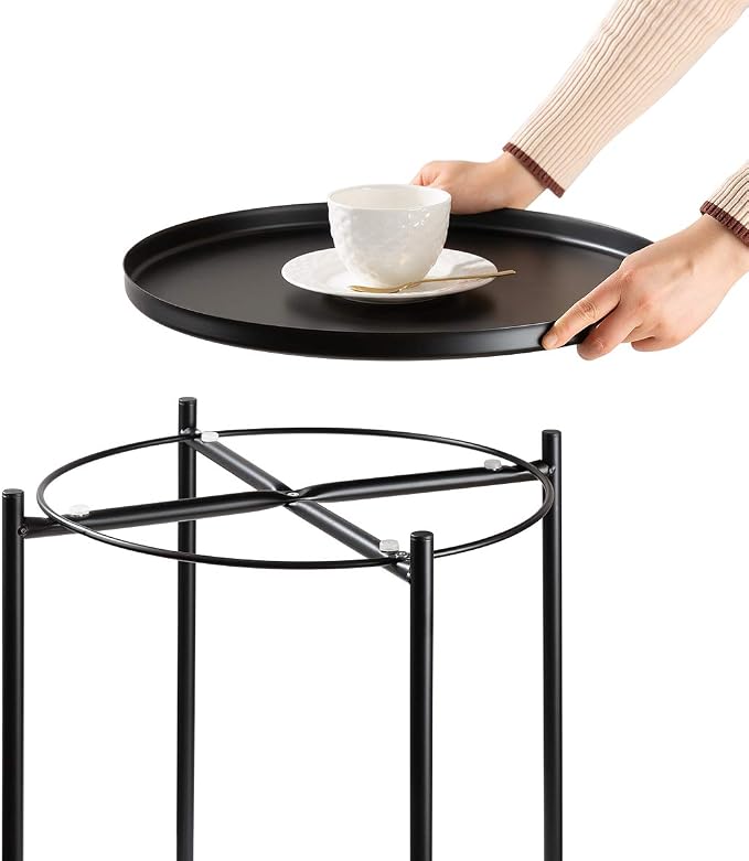 danpinera Metal Black Side Table - Image 6