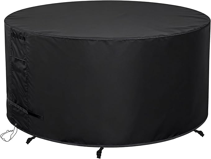Round Patio Furniture Cover 84" Dia x 44" H Waterproof, Outdoor Round Table by Unknown