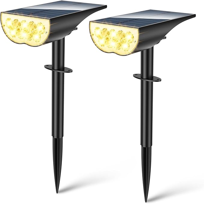 BAXIA TECHNOLOGY Solar Spotlights Outdoor Waterproof, 3 Lighting Modes Spot by BAXIATECHNOLOGY