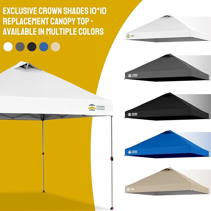 CROWN SHADES 10x10 Canopy Replacement Top - Image 7