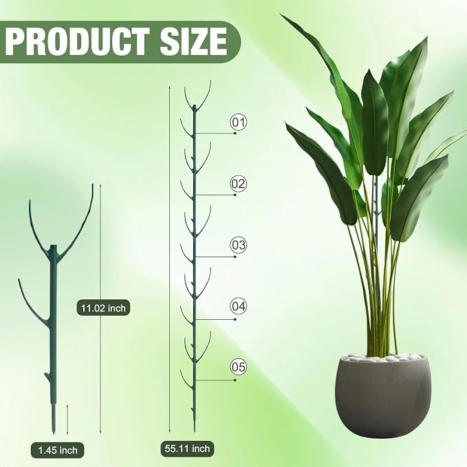 10pcs Stackable Monstera Plant Support Stakes - Image 7