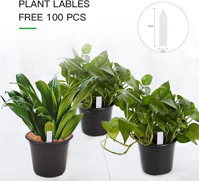 JERIA 100-Pack 0.5 Gallon Plant Nursery Pots, Plastic Pots - Image 3