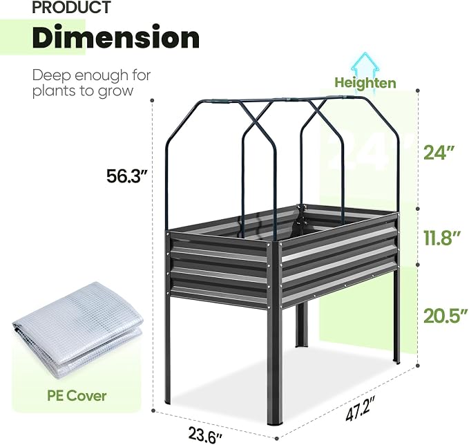 KING BIRD Large Raised Garden Bed - Image 7