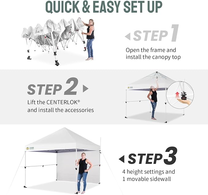 CROWN SHADES 10x10 Pop Up Canopy Tent - Image 6