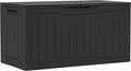 YITAHOME 100 Gallon Outdoor Storage Box, Large Water Resistant Resin Deck Box by YITAHOME