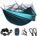 Camping Hammock with Mosquito Net, Double & Single Lightweight Portable by AnorTrek