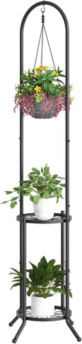 BMOSU Plant Stand with Hooks Indoor Outdoor Corner Tall Plant Stand Heavy-Duty by BMOSU