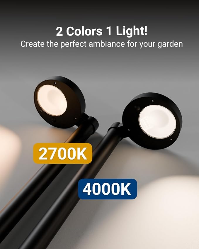 Sunco 6 Pack 2W LED Solar Pathway Walkway Backyard Garden Patio Residential - Image 3
