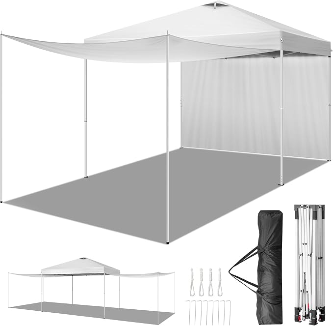 Outvita 10x10ft Ez Pop Up Canopy, Portable Instant Canopy Tent by Outvita