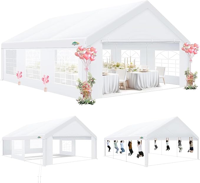 COBIZI 20x20 Party Tent Heavy Duty, Large Outdoor Wedding Tents by COBIZI