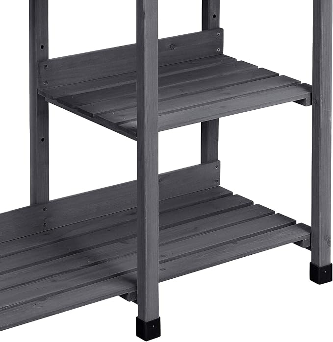Topeakmart 45.2x17.7x47.6'' Potting Benches Outdoor Garden Potting Table Work - Image 8