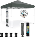 Sophia & William Canopy Tent Pop Up 10x10 ft, One Person Push Set Up Tent by SophiaWilliam