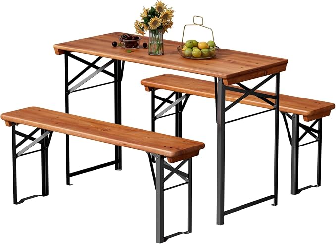 VINGLI 45 Inch Folding Picnic Tables by VINGLI