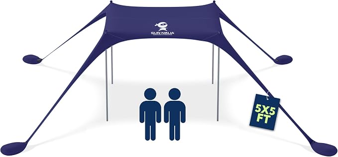 Sun Ninja Beach Tent Sun Shelter UPF50+ by SunNinja